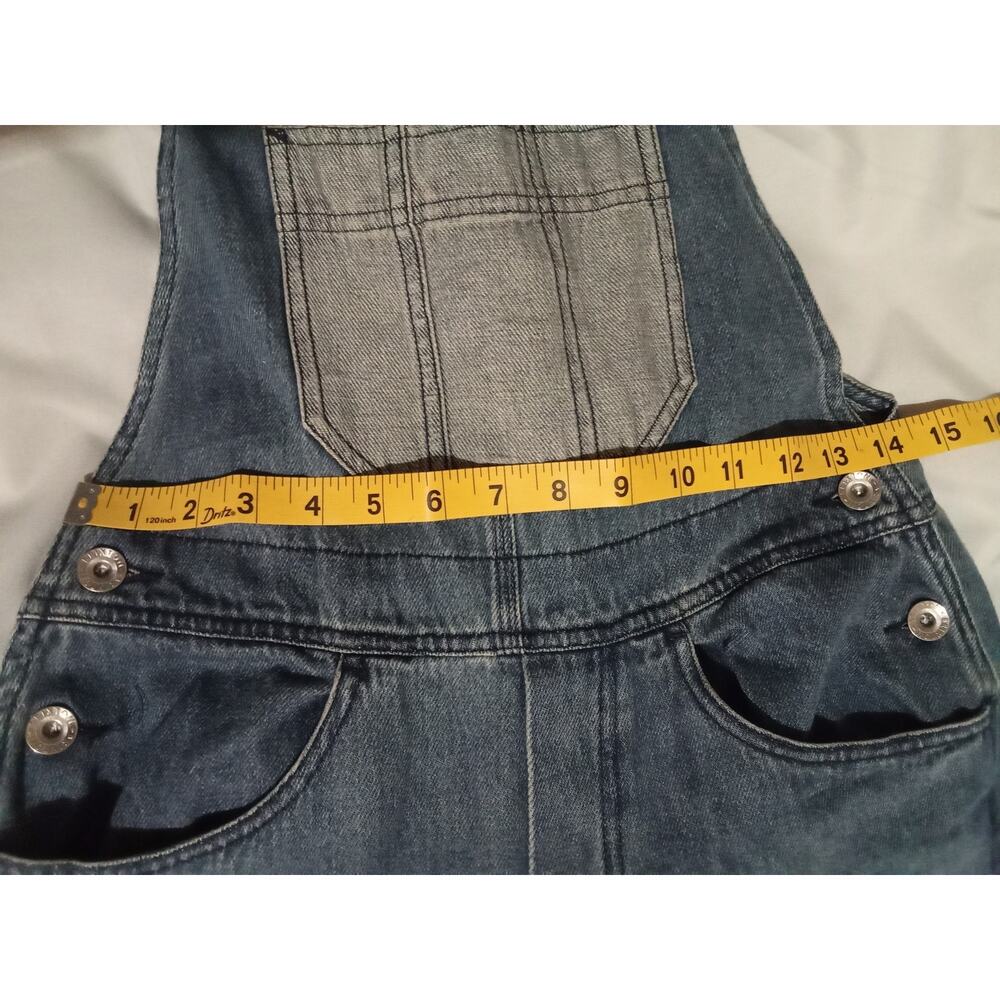 Brixton Costa Two Tone Oversized Denim Overalls Relaxed Fit Casual Size XS - Picture 7 of 14